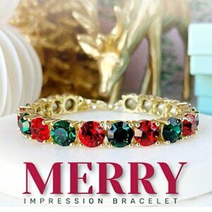 Park Lane “Merry” Christmas Impression Tennis Bracelet! BNIB!!